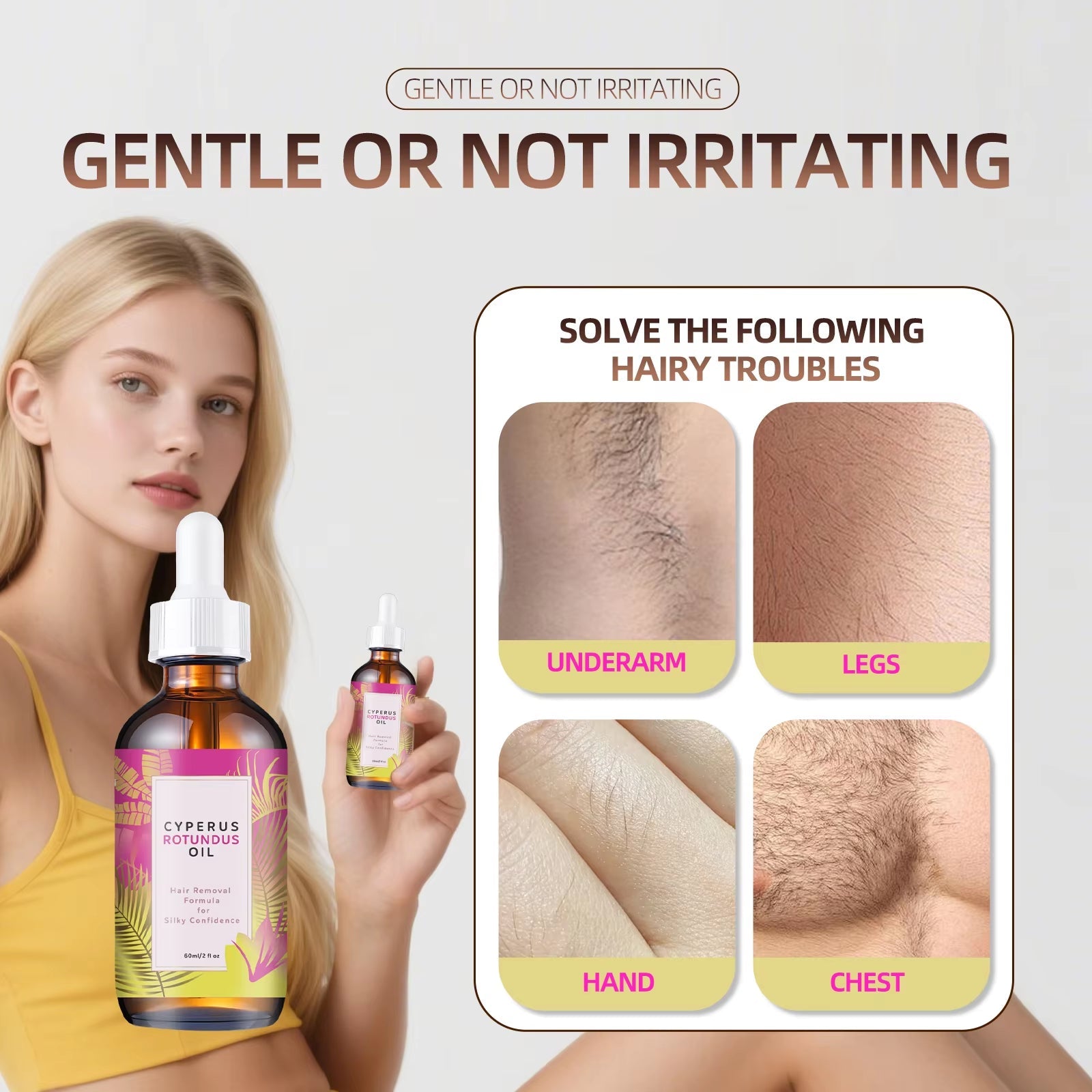 Cyperus Rotundus Permanent Hair Inhibitor Oil